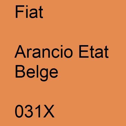 Fiat, Arancio Etat Belge, 031X.